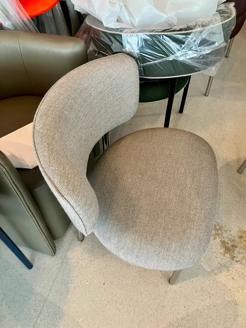 Møbel Copenhagen FONT Sessel Grau/Polierter Stahlrahmen