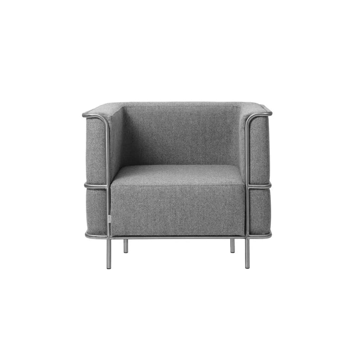 Kristina Dam Studio Modernist Lounge Chair, Lysegrå