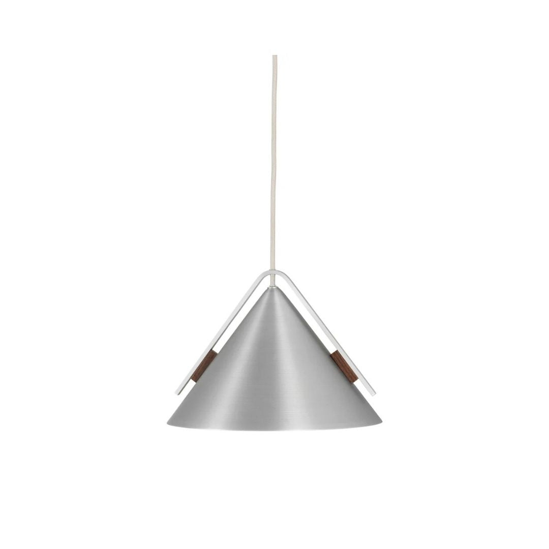 Kristina Dam Studio Pendelleuchte S, Gebürstetes Aluminium