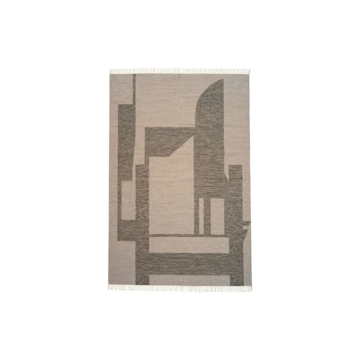Kristina Dam Studio Contemporary Kelim Rug L, Rohweiß/Grau
