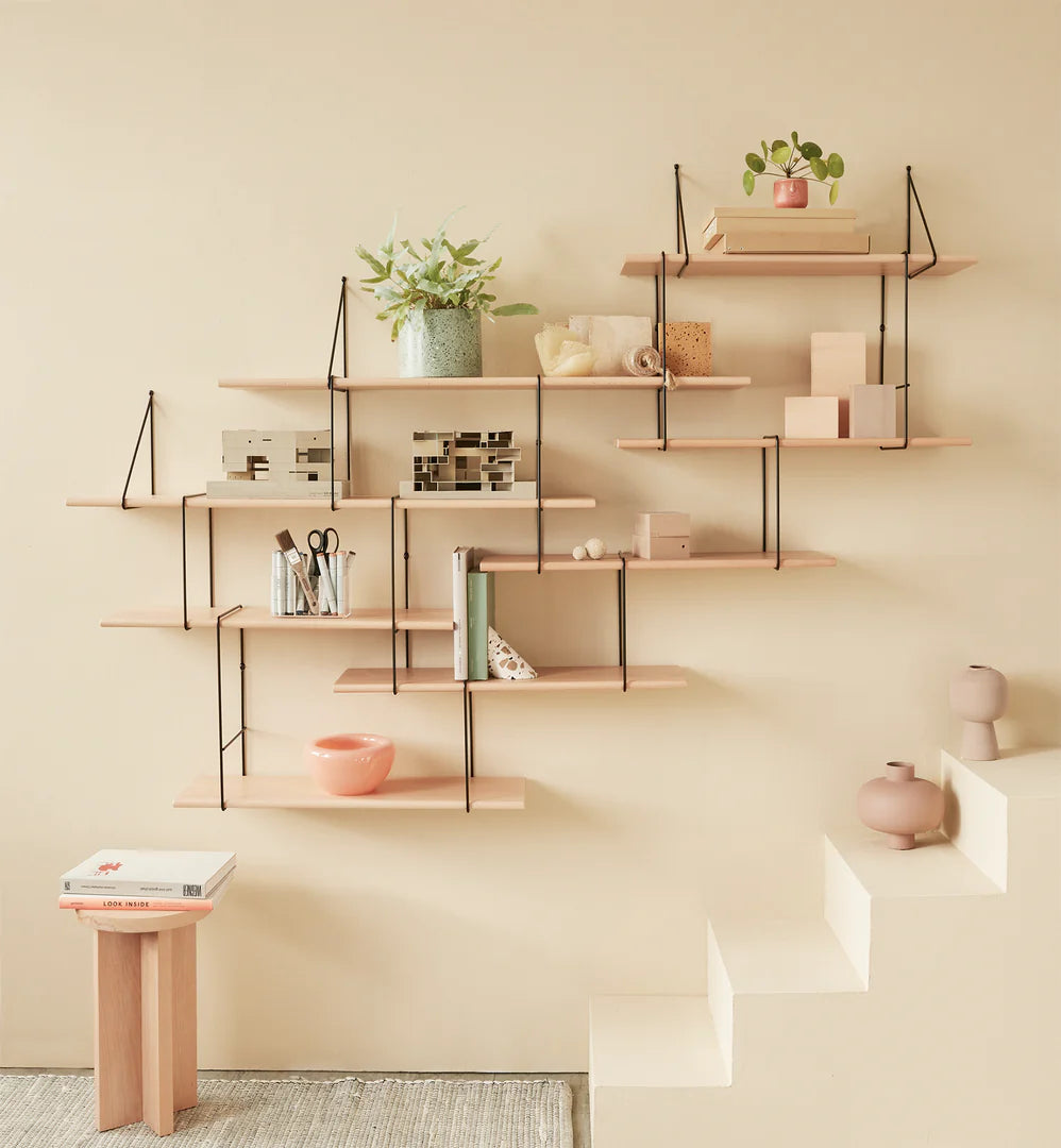 Studio Hausen Link Regal set DUO Buche / Schwarz