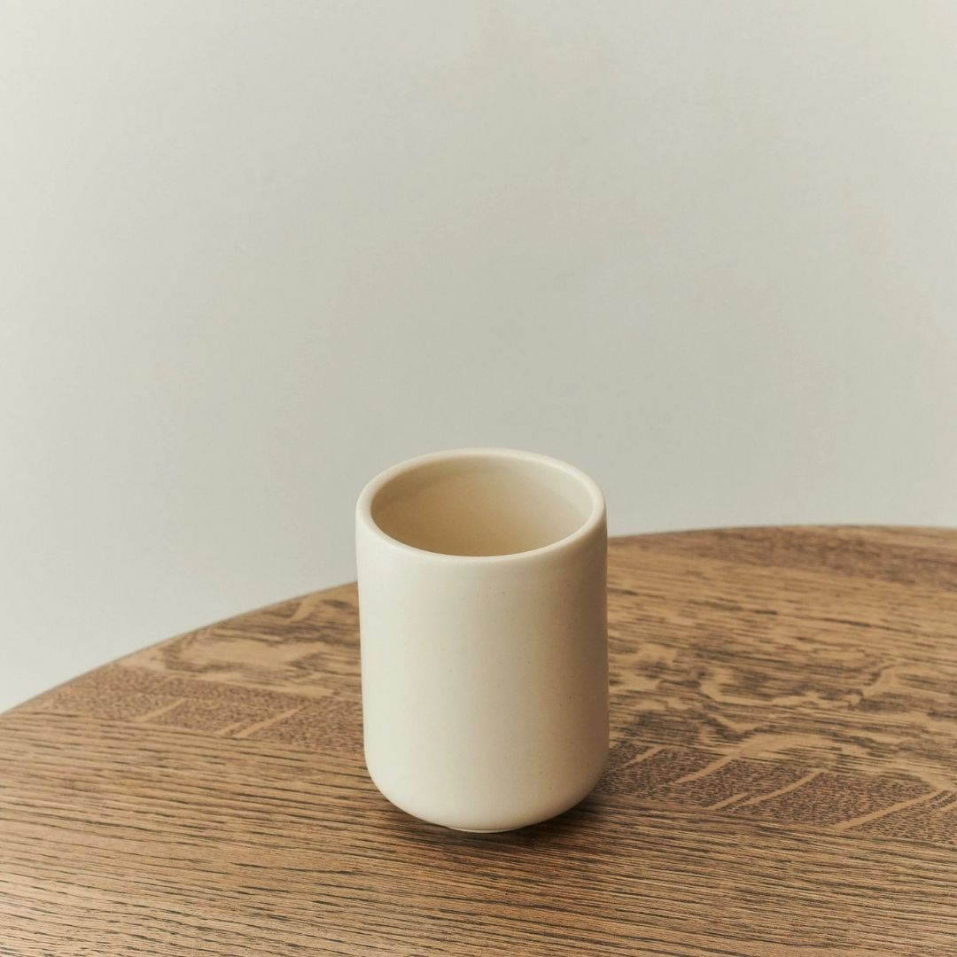 LOUISE ROE Keramik PISU 01 Tasse, Vanilla White