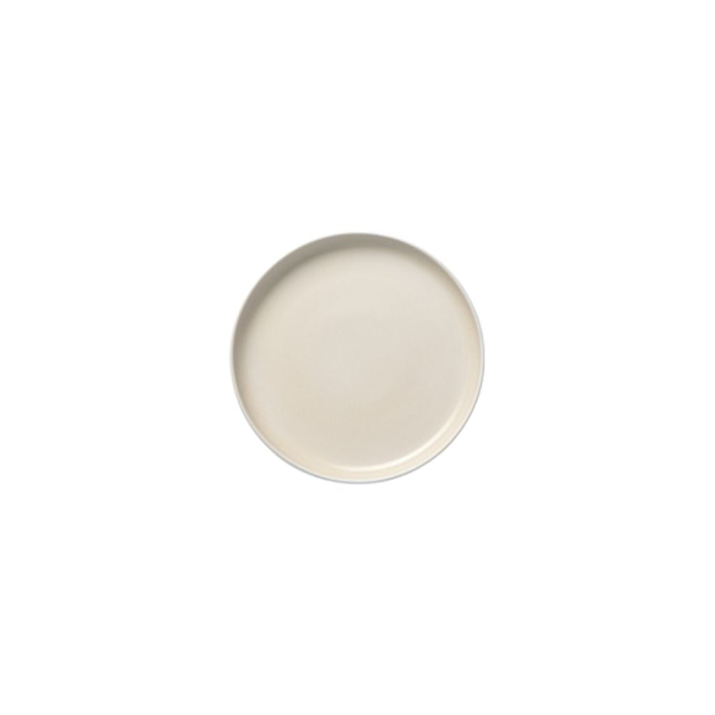 LOUISE ROE Ceramic PISU 09 Teller/Untertasse Ø9, Vanilla White – 2er-Pack