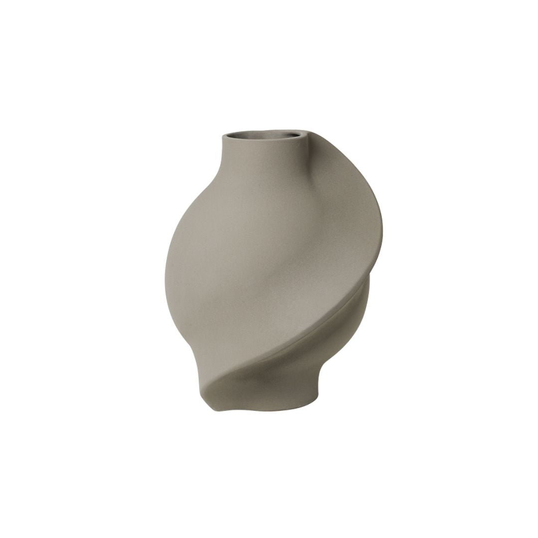 LOUISE ROE Keramikvase Pirout 01, Sanded Grey