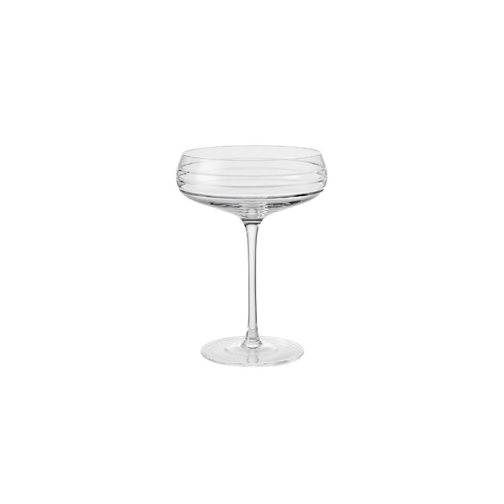 LOUISE ROE Champagnerglas Triple Cut, klar