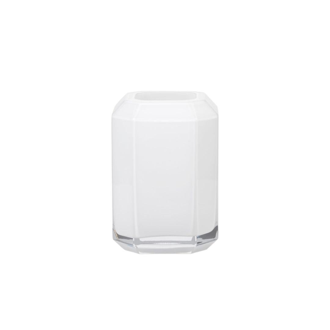 LOUISE ROE Jewel Vase Medium H20, Opal white