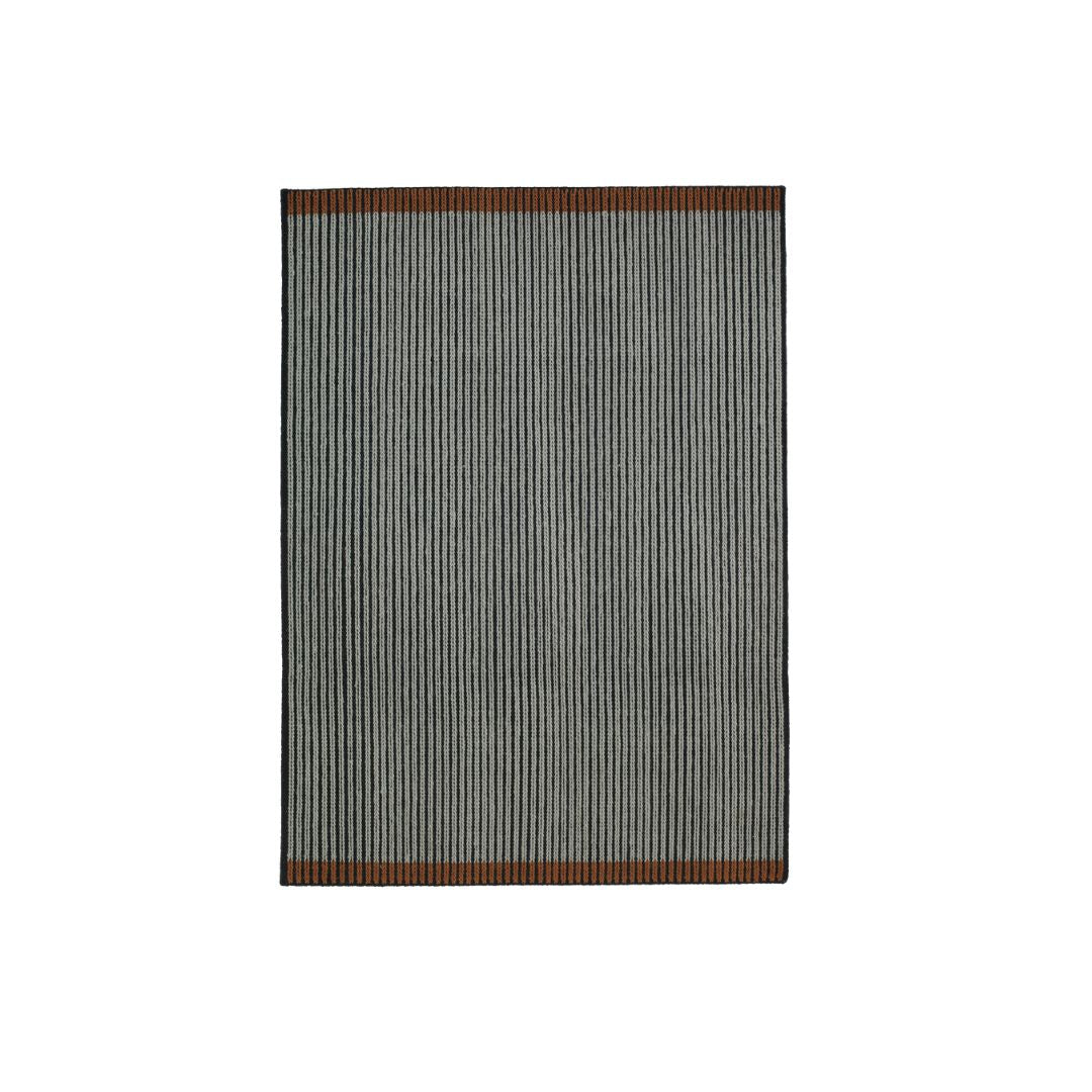 LOUISE ROE Loop Gulvtæppe, 170x240cm - Black/Grey/Brown