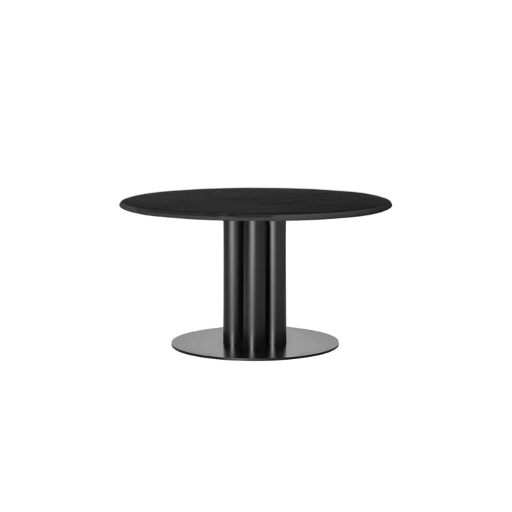 LOUISE ROE Roundabout Couchtisch Ø90 runde Kante, Schwarz Marmor/Schwarz