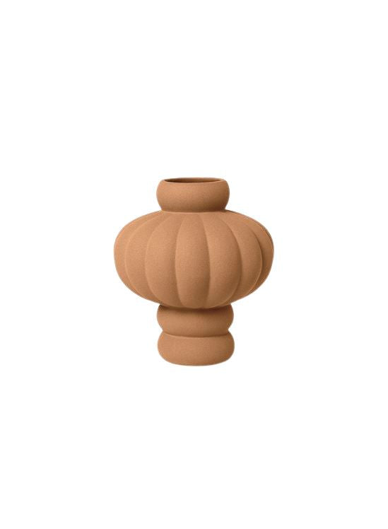 LOUISE ROE Balloon Vase 02, Sanded Ocker, H20 cm