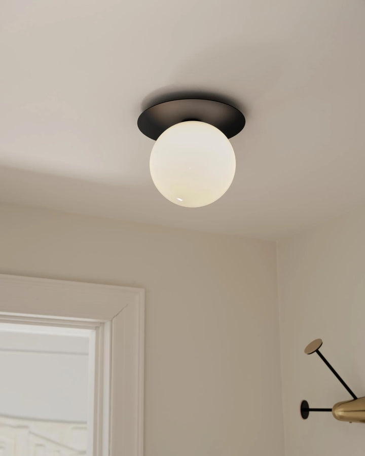 Nuura Liila 1 Large Wand-/Deckenleuchte, Schwarz/Opal