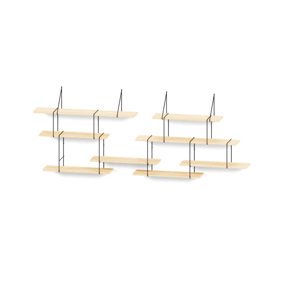 Studio Hausen Link Regal-Set DUO Esche / Schwarz