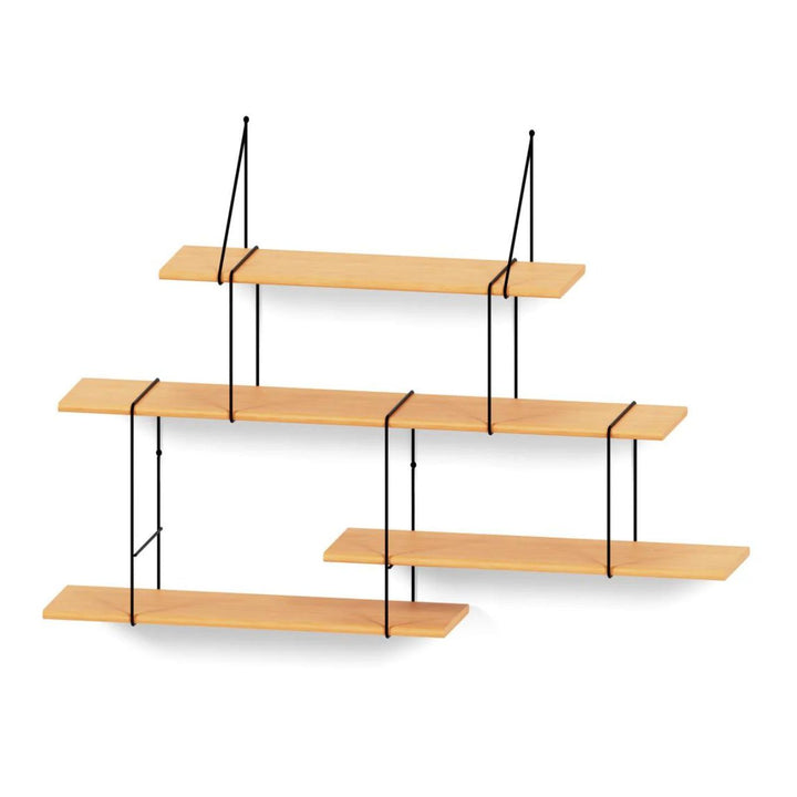 Studio Hausen Link Regal Set 2 Buche / Schwarz