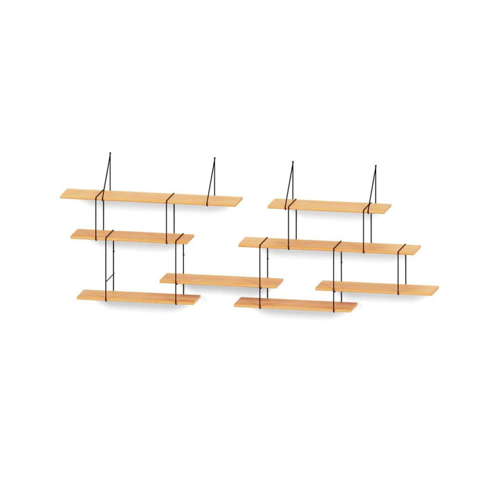 Studio Hausen Link Regal set DUO Buche / Schwarz