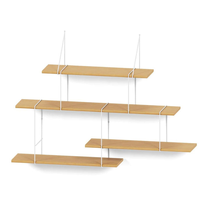 Studio Hausen Link Regal Set 2 Eiche / Weiß