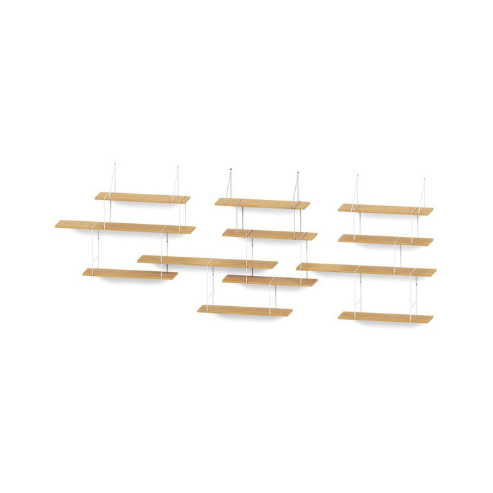 Studio Hausen Link Regal-Set TRIO Eiche / Weiß