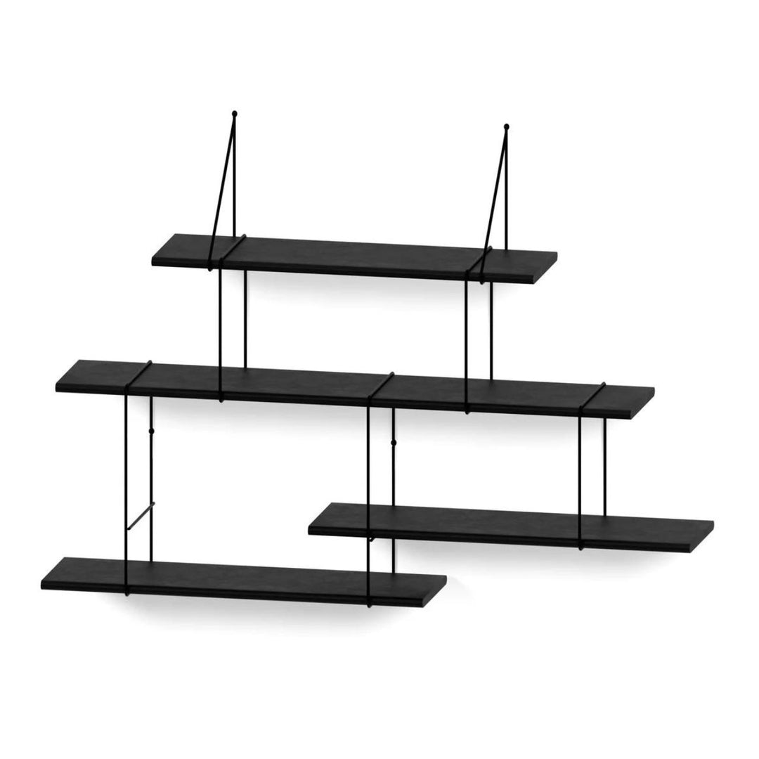 Studio Hausen Link Regal Set 2 Schwarz / Schwarz