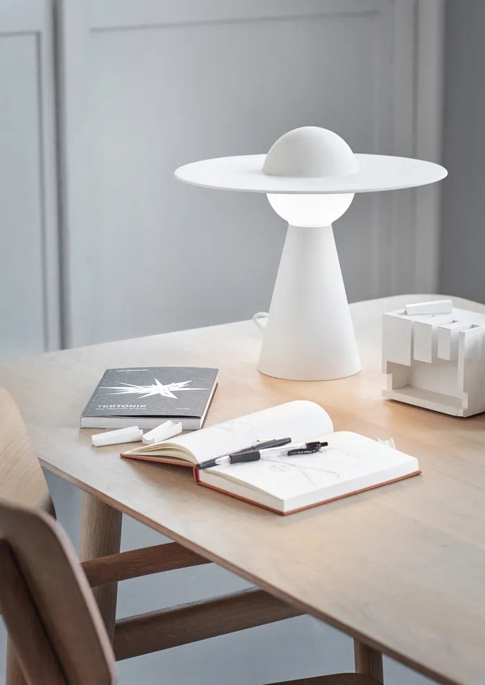 MOEBE Ceramic Bordlampe - Light Grey