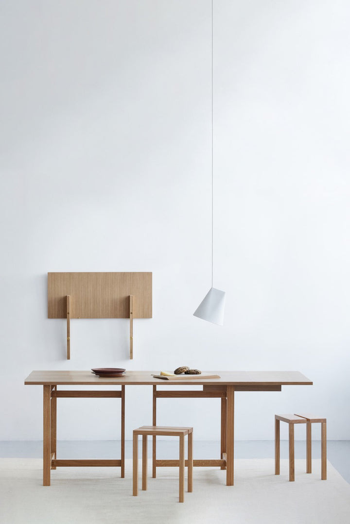 MOEBE Rechteckiger Esstisch, 220 x 90 cm, Eiche