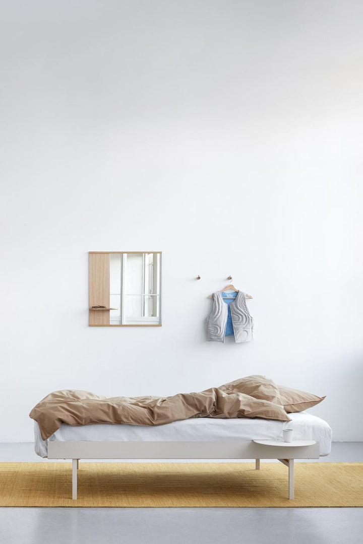 MOEBE Mirror With A Shelf, 70 cm, Eg