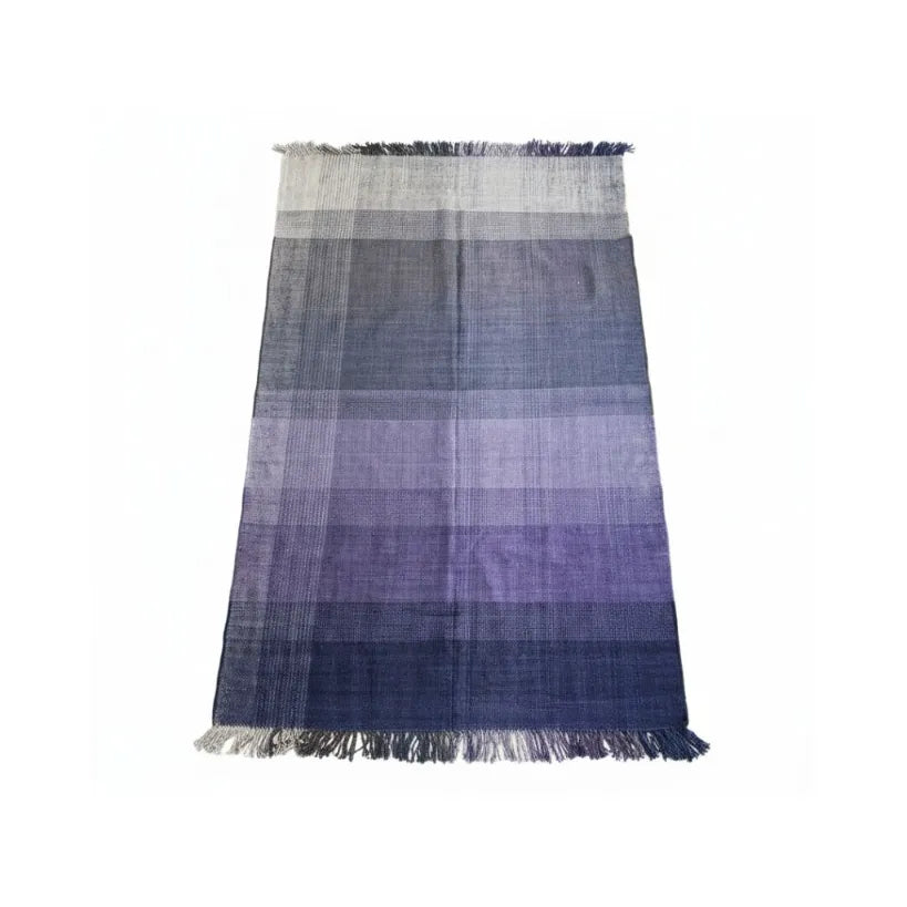 Massimo Kelim Checked Gulvtæppe 174x118, Blue/Purple