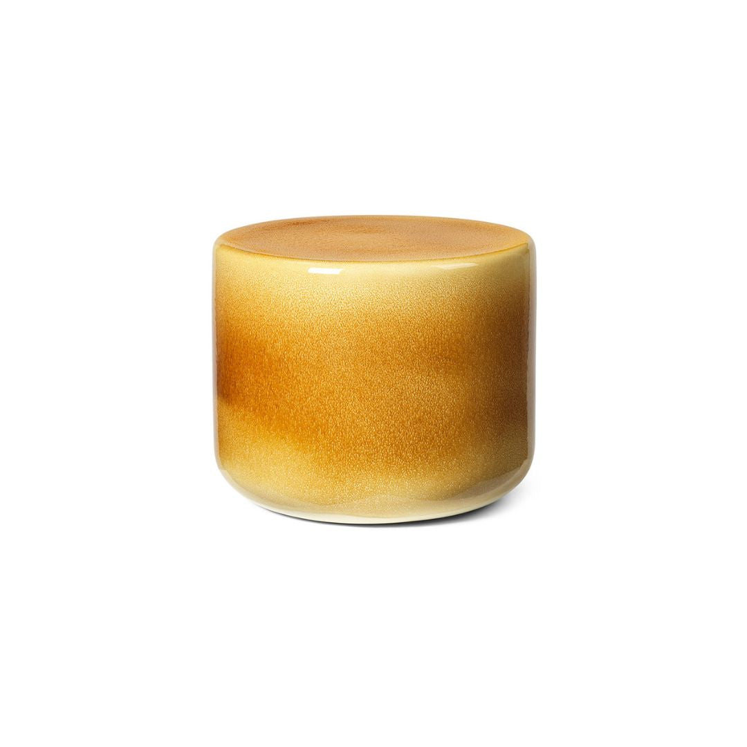 Tisch Mittel, Keramik - Farbverlauf Ocker/Leicht Beige