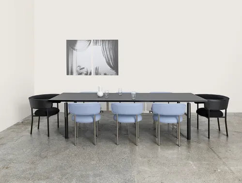 Møbel Copenhagen FONT Esszimmerstuhl m. Armlehnen - Schwarz/Schwarz Gestell