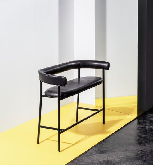 Møbel Copenhagen FONT Sofa - Gelbes Leder/Gelbes Gestell