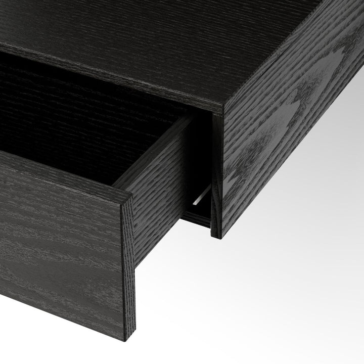 New Works Tana Wandschreibtisch, Eiche schwarz