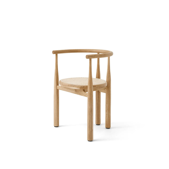 New Works Bukowski Chair Esszimmerstuhl, Eiche / Französisches Geflecht