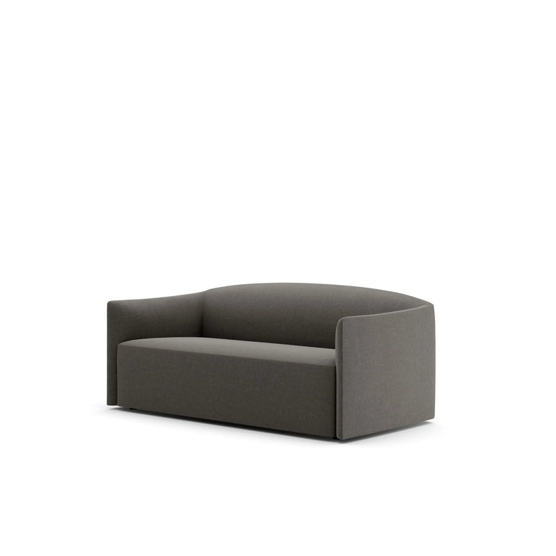 New Works Shore 2 Seater Sofa Extended base, Lava Rock