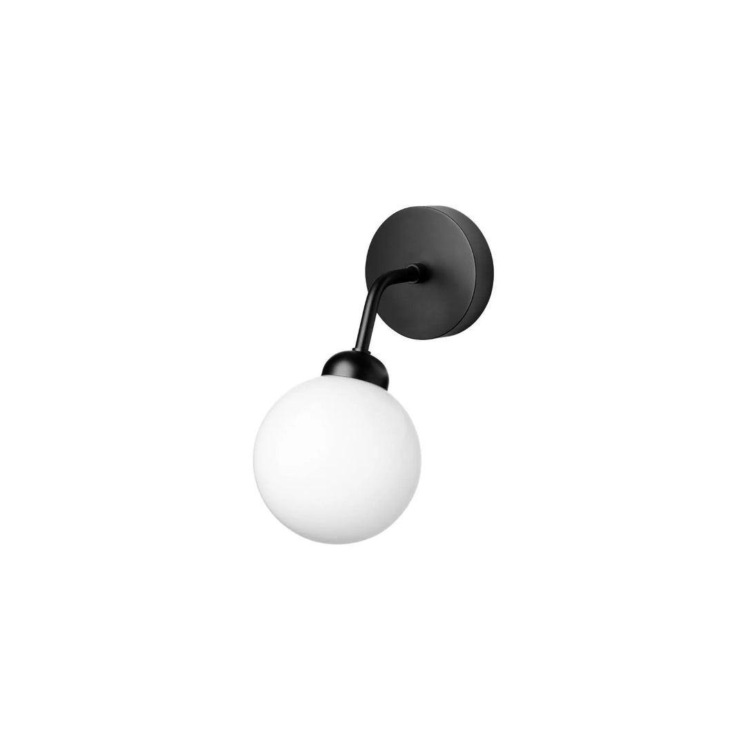 Nuura Apiales Wandleuchte, Satin schwarz / Opal