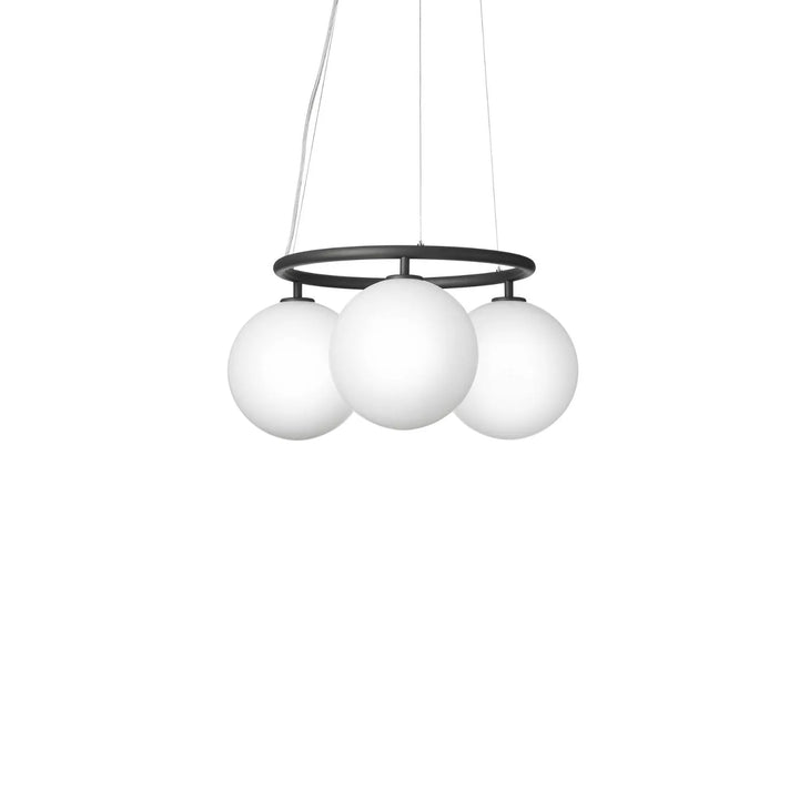 Nuura Miira 3 Circular Kronleuchter, Rock Grey / Opal