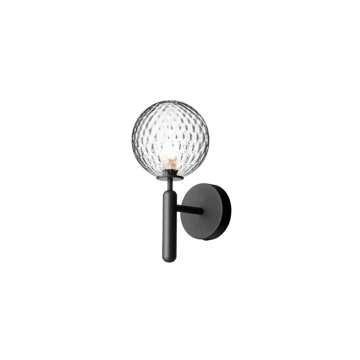 Nuura Miira Wandleuchte, Rock Grey / Optic Clear