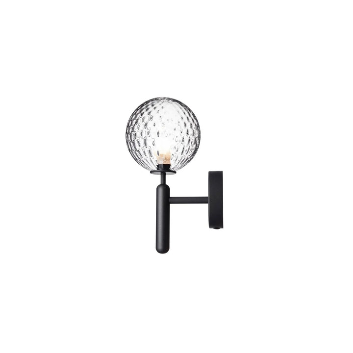 Nuura Miira Wandleuchte, Rock Grey / Optic Clear