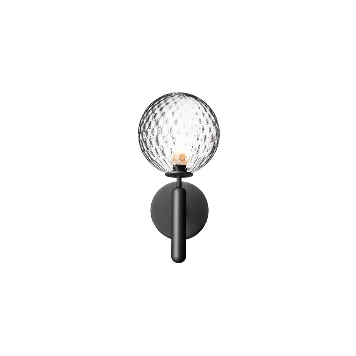 Nuura Miira Wandleuchte, Rock Grey / Optic Clear