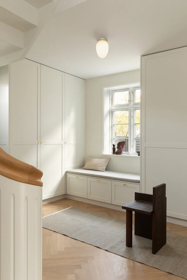Nuura Rizzatto 171 Deckenleuchte, Satin Silver / Opal