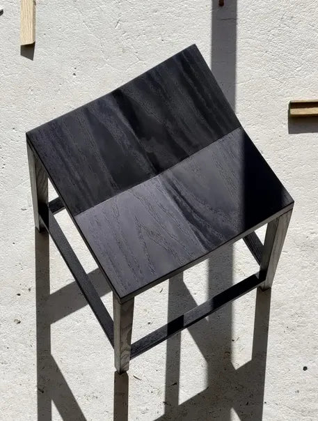 Anklang AN00 Hocker, Esche / Lila Leinöl