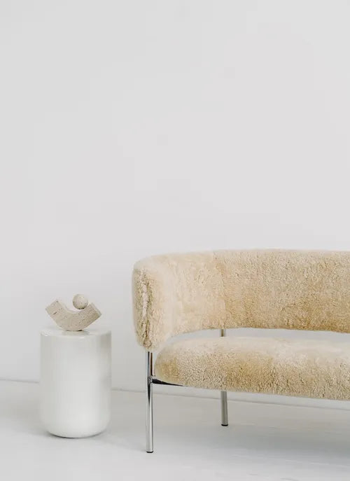 Møbel Copenhagen PAIR Table Small, Keramik Beistelltisch - Hell Elfenbein
