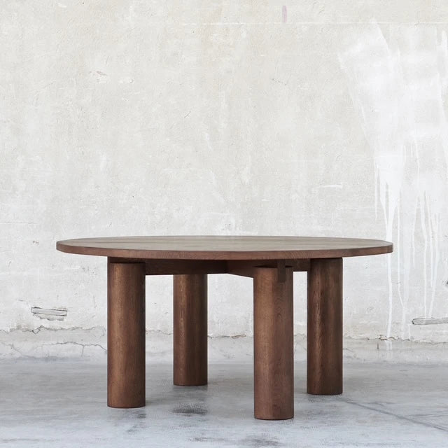 Fora Projects Round Dining Table Ø145, Røget Eg