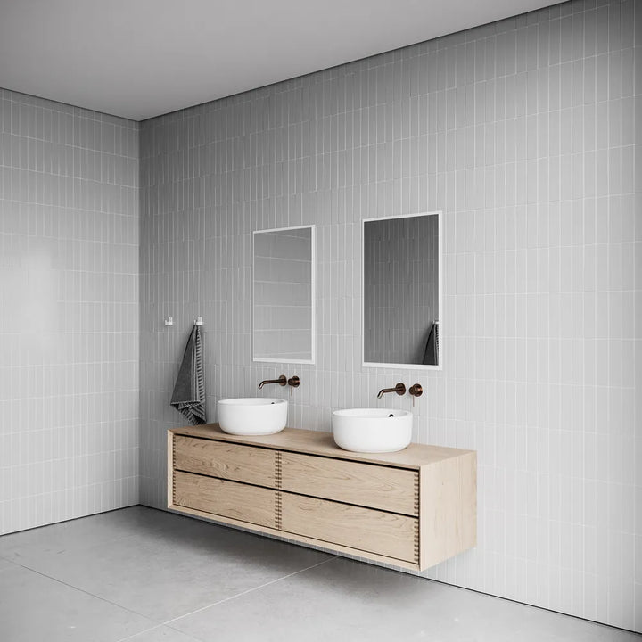NICHBA Mirror Small Wandspiegel 49x79cm, Weiß