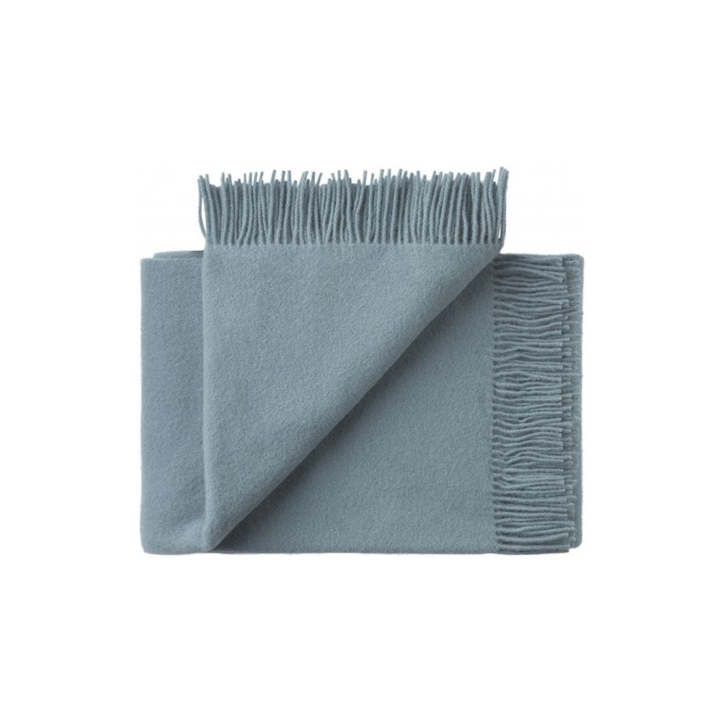 Silkeborg Uldspinderi Athen Wolldecke 130 x 200 cm, Lead Blue