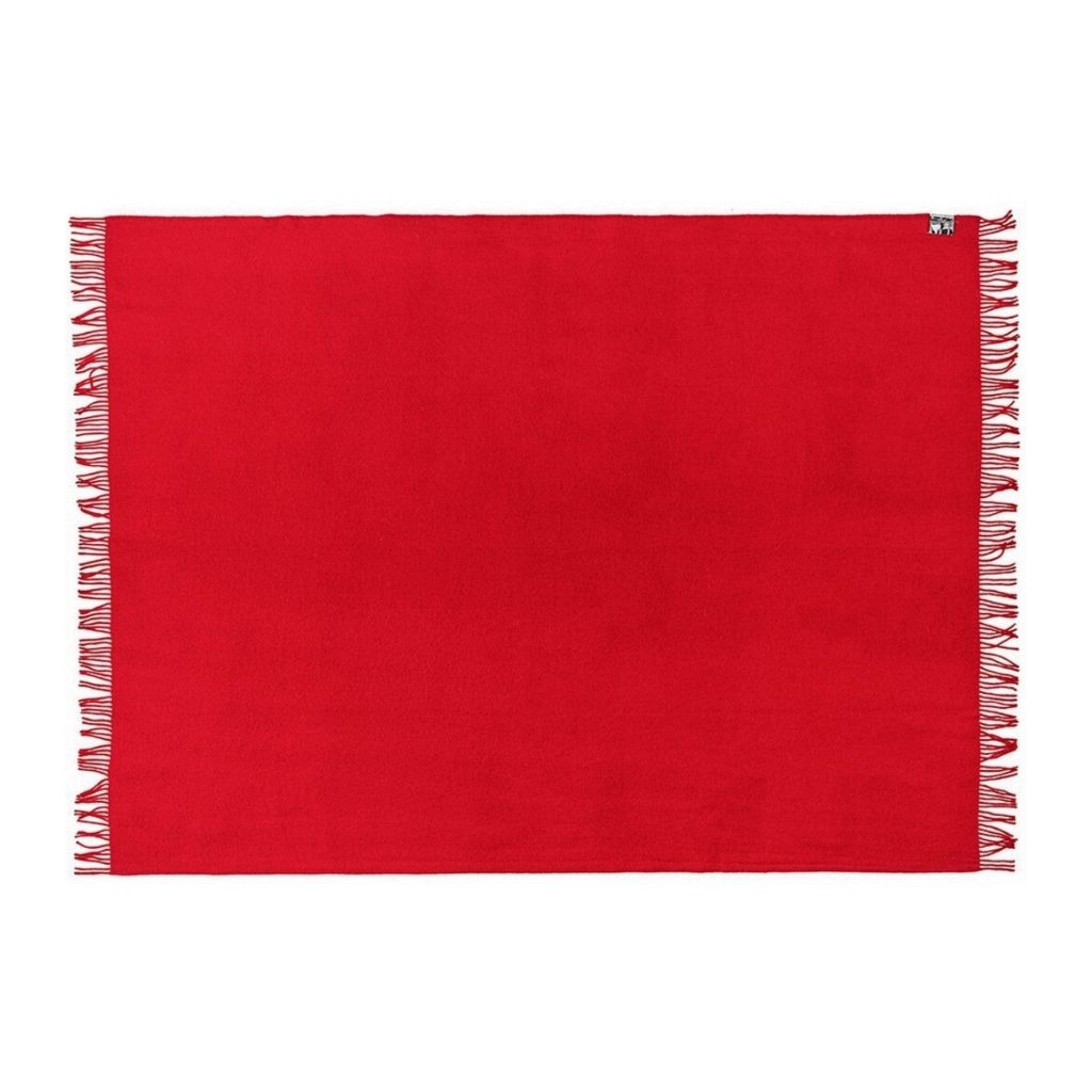 Silkeborg Uldspinderi Athen Wolldecke 130 x 200 cm, True Red