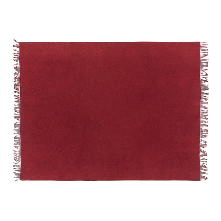 Silkeborg Uldspinderi Athen Wolldecke 130 x 200 cm, Bordeaux Purple