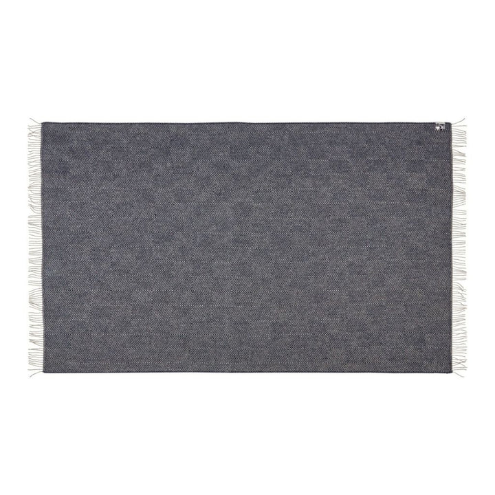 Silkeborg Uldspinderi Fanø Wolldecke 140 x 240 cm, Granite Blue