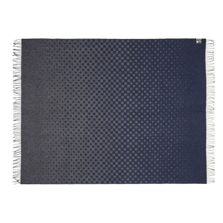 Silkeborg Uldspinderi Madrid Plaid 130 x 190 cm, Dunkelblau