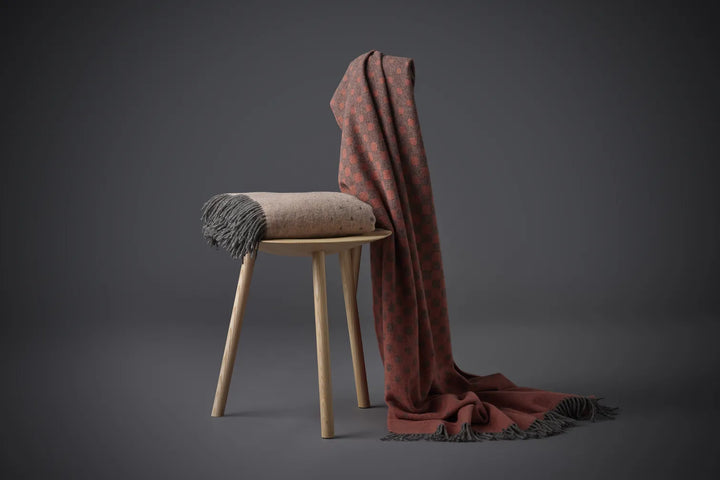 Silkeborg Uldspinderi Madrid Plaid 130 x 190 cm, Blush Rose