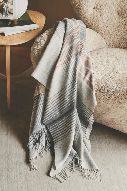 Silkeborg Uldspinderi Bogota Plaid 130 x 200 cm, Classic Grey
