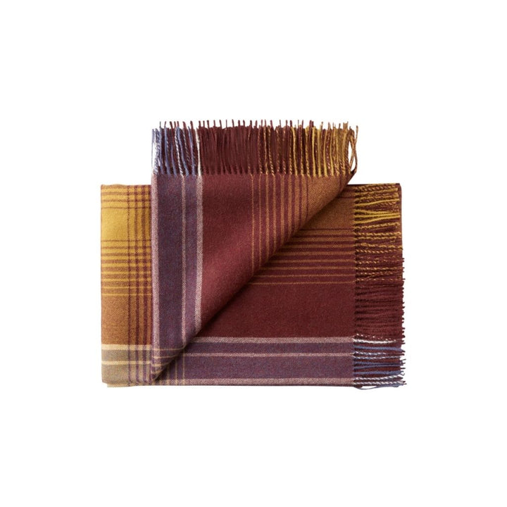 Silkeborg Uldspinderi Bogota Plaid 130x200 cm, Vintage Bordeaux