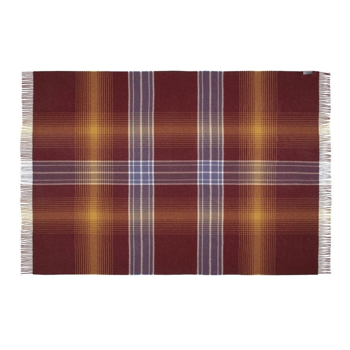 Silkeborg Uldspinderi Bogota Plaid 130x200 cm, Vintage Bordeaux