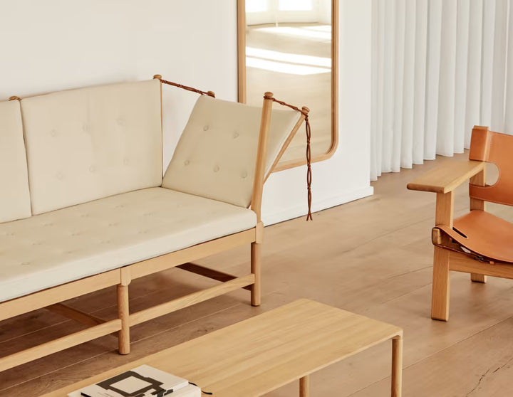 Fredericia Sofa 1789 von Børge Mogensen Rechts – Vidar 1511 / Eiche Seife